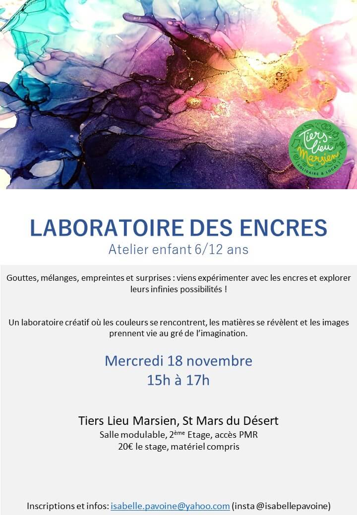 ATELIER ENFANTS - LABORATOIRE DES ENCRES